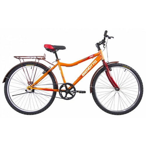 Bicicleta Benotto Montaña Strega R26 1v Frenos V Acero Terracota