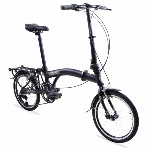 Bicicleta BENOTTO Plegable PIEGARE R16 3V Aluminio Frenos V Negro