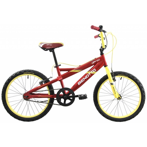Bicicleta Benotto Cross Diavolo R20 1V Frenos V Rojo/Amarillo
