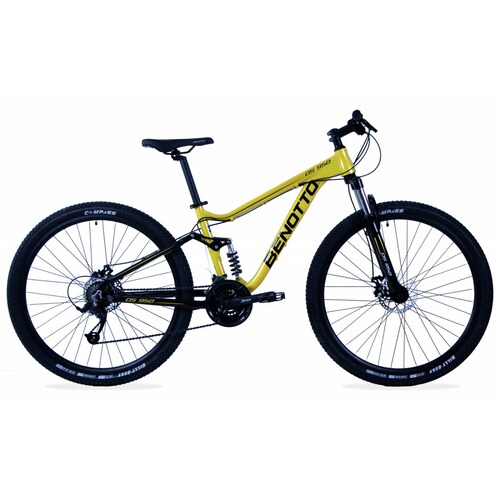 Bicicleta BENOTTO Montaña DS-950 Rodada 29 24V Aluminio Amarillo