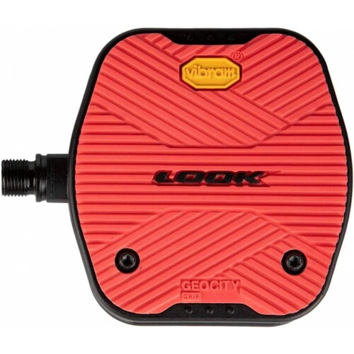 Pedales LOOK Plataforma GEOCITY GRIP Rojo 
