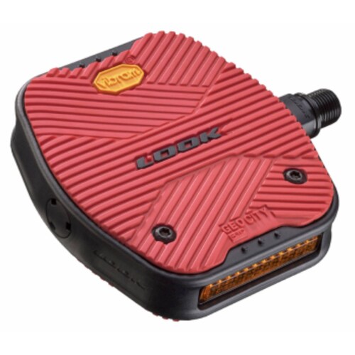 Pedales LOOK Plataforma GEOCITY GRIP Rojo 