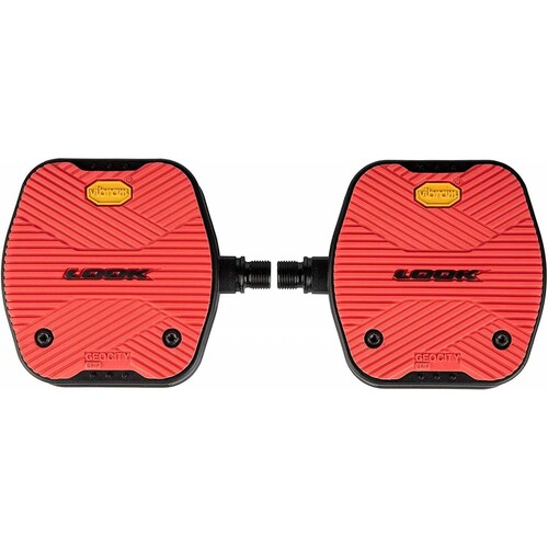 Pedales LOOK Plataforma GEOCITY GRIP Rojo 