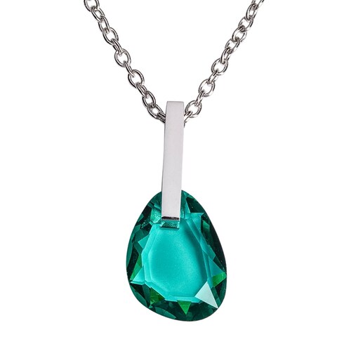 Collar Amber Plata - Verde Esmeralda UNITALLA.