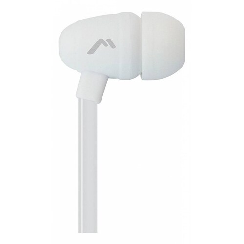 Audífonos Alta Fidelidad Mitzu Cable Plano Ergonómicos Blanco