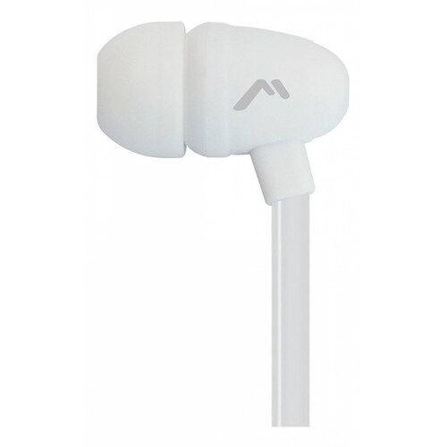 Audífonos Alta Fidelidad Mitzu Cable Plano Ergonómicos Blanco