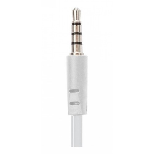 Audífonos Alta Fidelidad Mitzu Cable Plano Ergonómicos Blanco