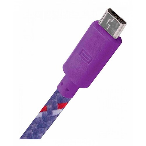 Cable Us -micro Usb (v8) Green Leaf Clip Organizador 18-1413 Violeta