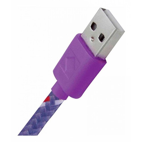 Cable Us -micro Usb (v8) Green Leaf Clip Organizador 18-1413 Violeta