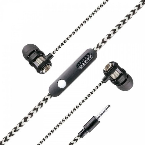 Audífonos manos libres con cable reforzado Mitzu MH-0013 Negro