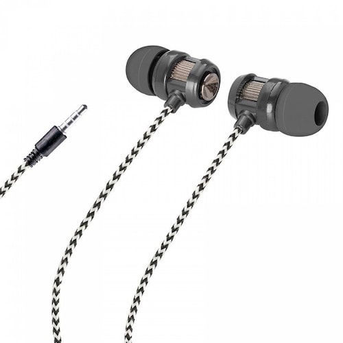 Audífonos manos libres con cable reforzado Mitzu MH-0013 Negro