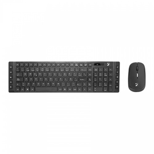 Kit inalámbrico de teclado multimedia y mouse ultraligero Green Leaf 