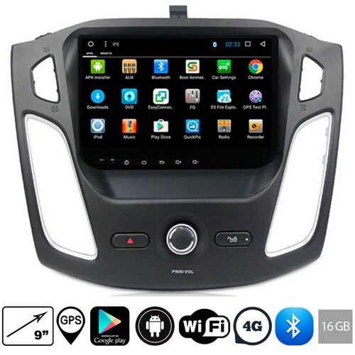 Estereo Ford Focus 2012 Android Wifi Gps Bluetooth Touch 9' 