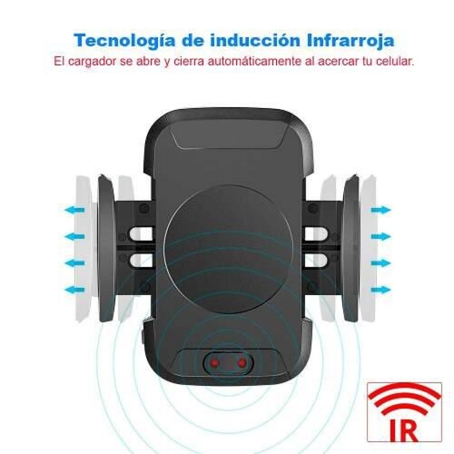 Cargador Inalambrico Vak 113a Motorizado Celular Auto Iphone 