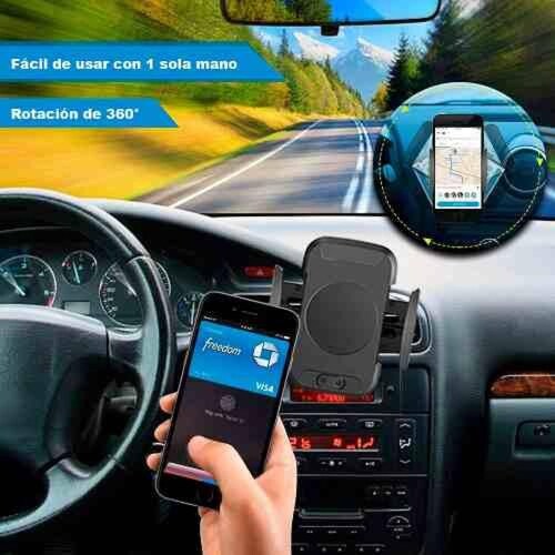 Cargador Inalambrico Vak 113a Motorizado Celular Auto Iphone 