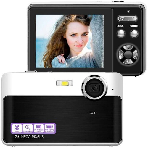 Camara digital VAK VD-AF 24Mp video 1080p Pantalla IPS 32GB 