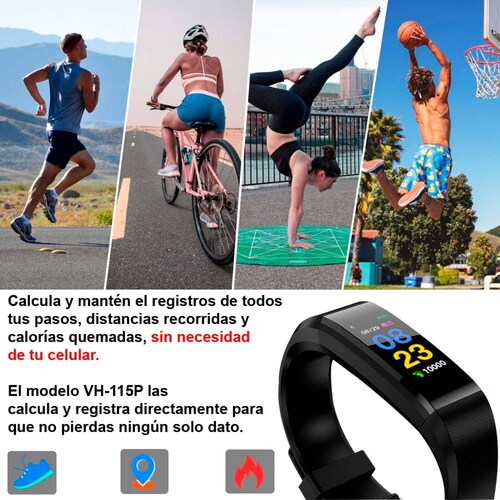 Reloj Smartwatch Vak 115 Podometro Bluetooth Sueño Musica .