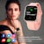 Reloj Smartwatch VAK f9 IP67 Metal Apple Health pasos Calorias Rosa