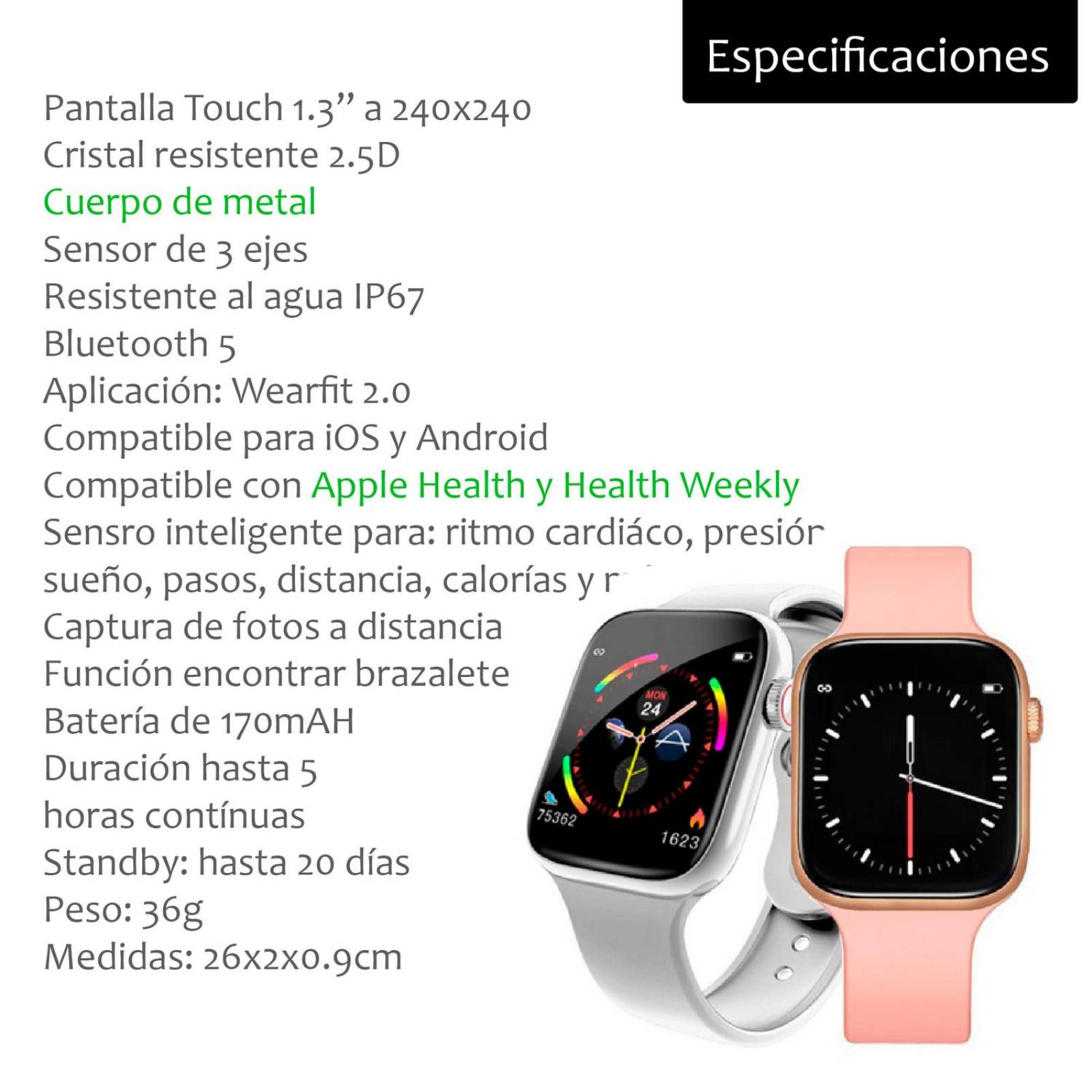 Reloj fierro best sale smartwatch instrucciones