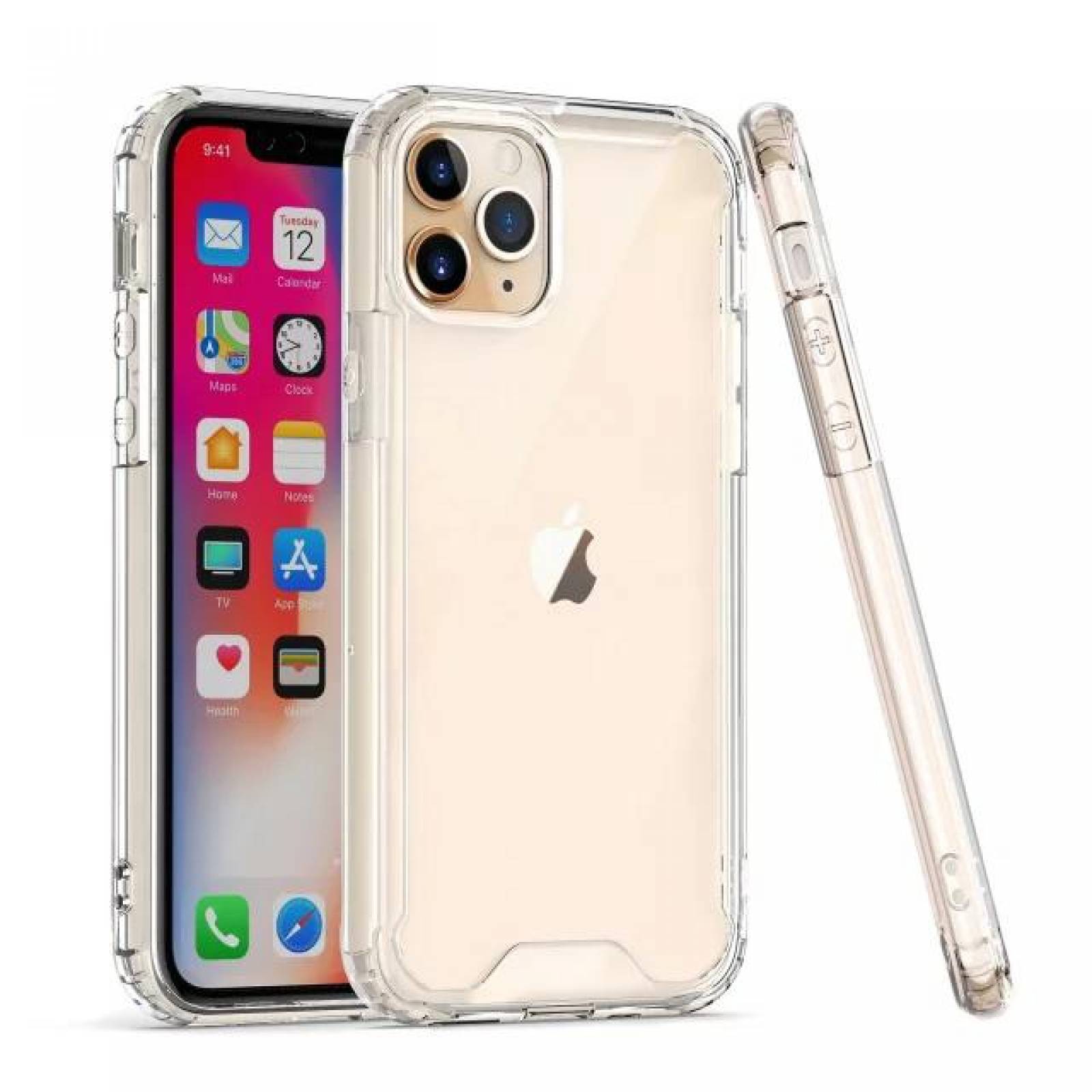 Custodia Gel TPU Antiurto Per IPhone 11 Pro Max (6,5") – Trasparente, Anti-shock, Con Rinforzi Angolari, Tumundosmartphone - 2