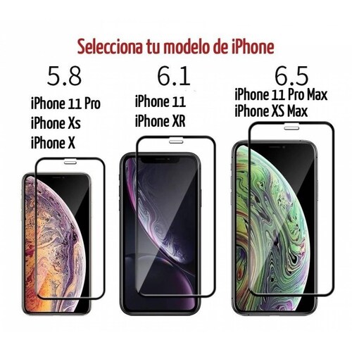 iPhone X/Xs, Vidrio Templado 9D