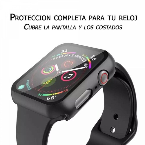 Funda con cristal templado para Apple Watch 38MM TRANSPARENTE