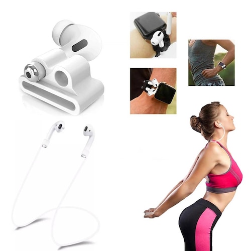 Funda y kit de Accesorios para Airpods Pro 9 piezas Color Rojo
