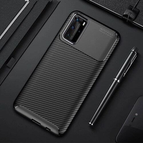 Funda Tipo Fibra de Carbono para Huawei P40 Pro