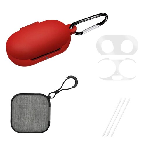 Funda con accesorios para Galaxy Buds plus y Galaxy Buds Rojo