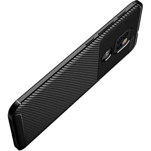 Funda con Acabado tipo Fibra de Carbono para Motorola G9 Play
