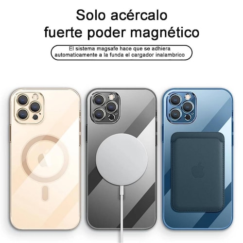 Funda Magsafe con Protector de Cámara para Iphone 13 Mini Rojo