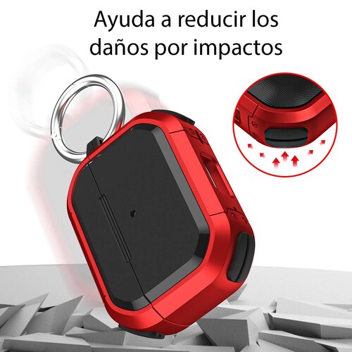 Funda Uso Rudo para Airpods Pro 2a Gen. y pluma limpiadora Verde