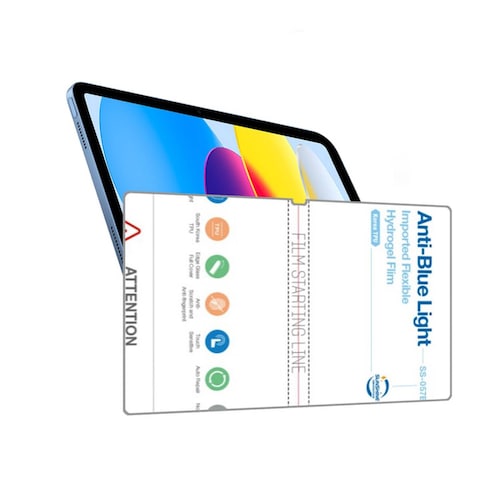Mica de Nano Hidrogel Para iPad 10th Gen 10.9 Acabado Anti Blue Light
