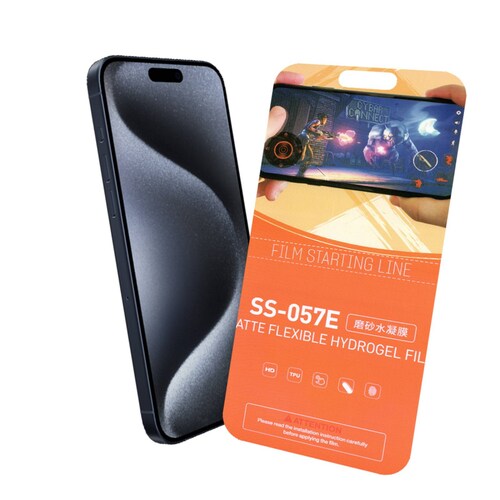 Mica de Hidrogel Mate Para iPhone 15 Pro Max o 15 Plus o 15