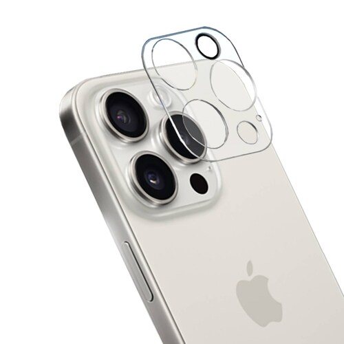 Lente protectora de cristal templado para iPhone 15 Pro / 15 Pro