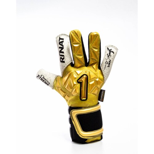 Guantes de Portero Rinat Fenix Quantum Pro Nacar/Oro - Golero Sport