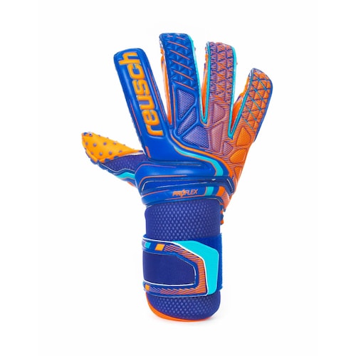 Guantes de Portero Reusch Attrakt Pro G3 Speedbump  Deep Blue/ Shocking Orange - Golero Sport