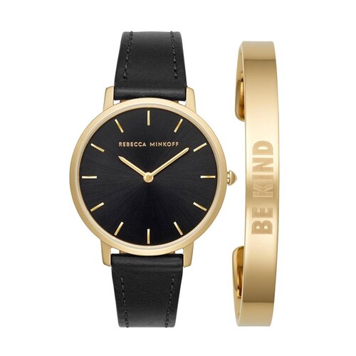 Reloj Rebecca Minkoff Dama Set Color Negro 2270002 - S007 