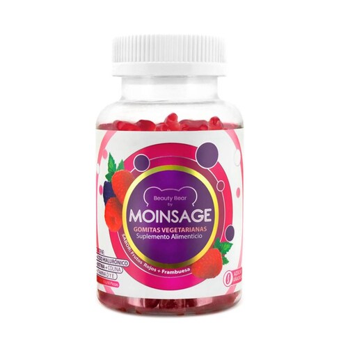 Gomita Vegetariana Moinsage Beauty Bear Fresa 60 Und - S008 