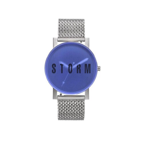 Reloj Storm Caballero Color Plateado 47456/B - S023 