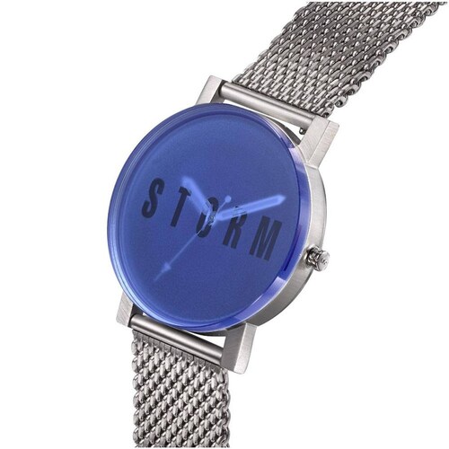 Reloj Storm Caballero Color Plateado 47456/B - S023 