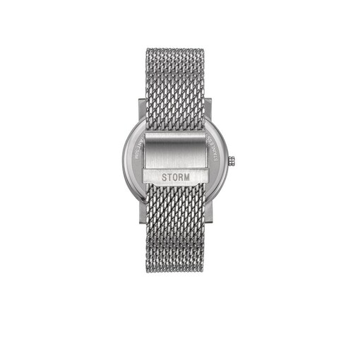 Reloj Storm Caballero Color Plateado 47456/B - S023 