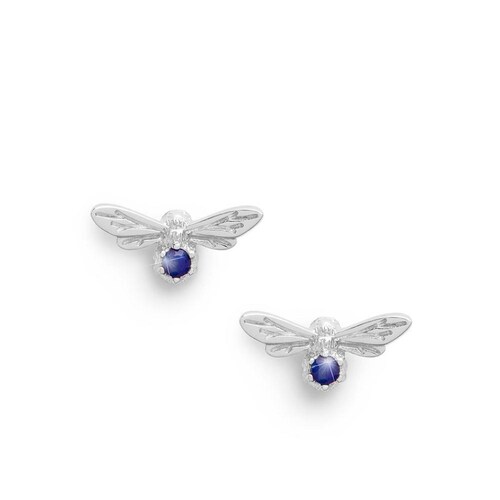 Aretes Olivia Burton Lucky Bee Chapa Plata OBJAME103N Mujer 