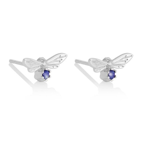 Aretes Olivia Burton Lucky Bee Chapa Plata OBJAME103N Mujer 