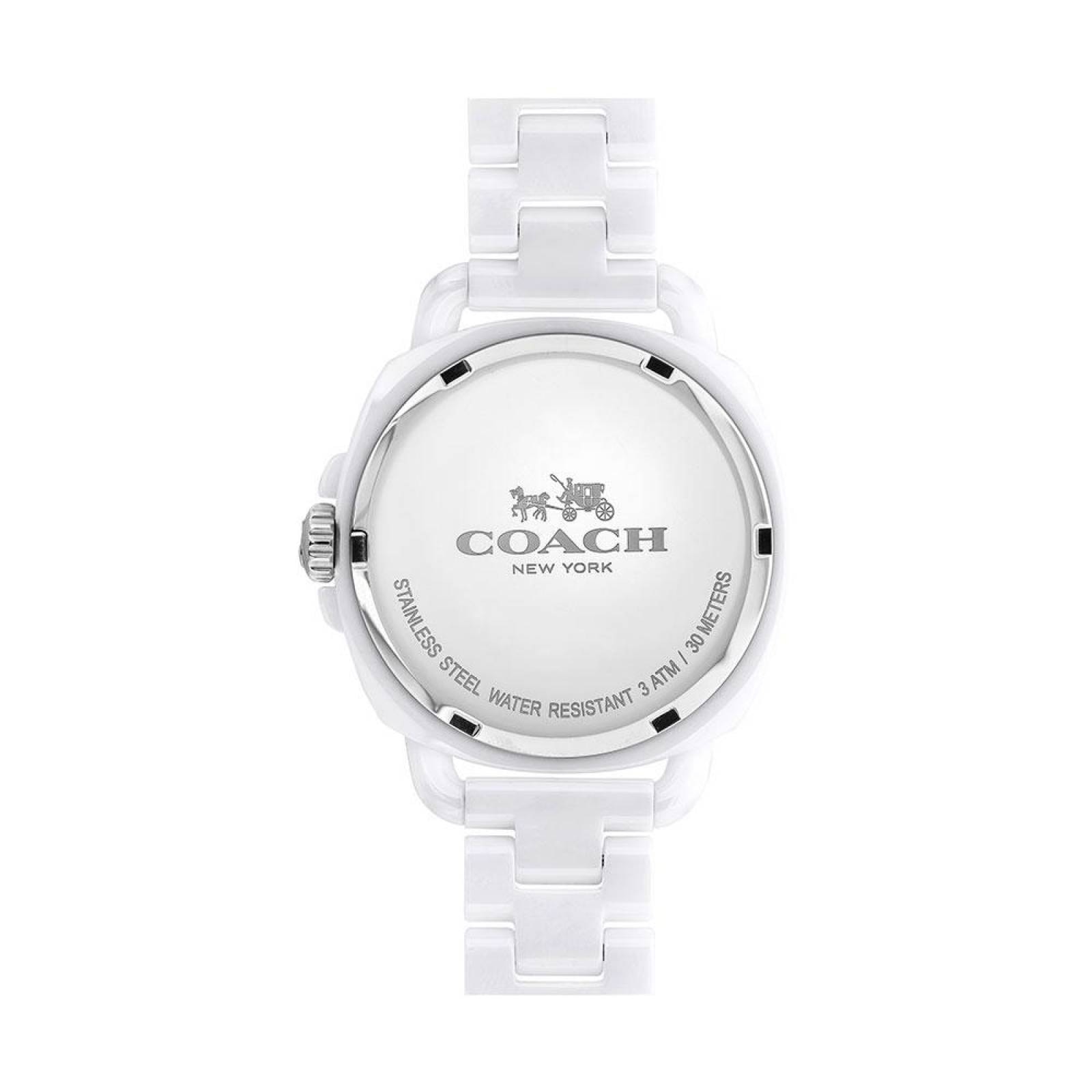 Reloj coach 2025 dama blanco