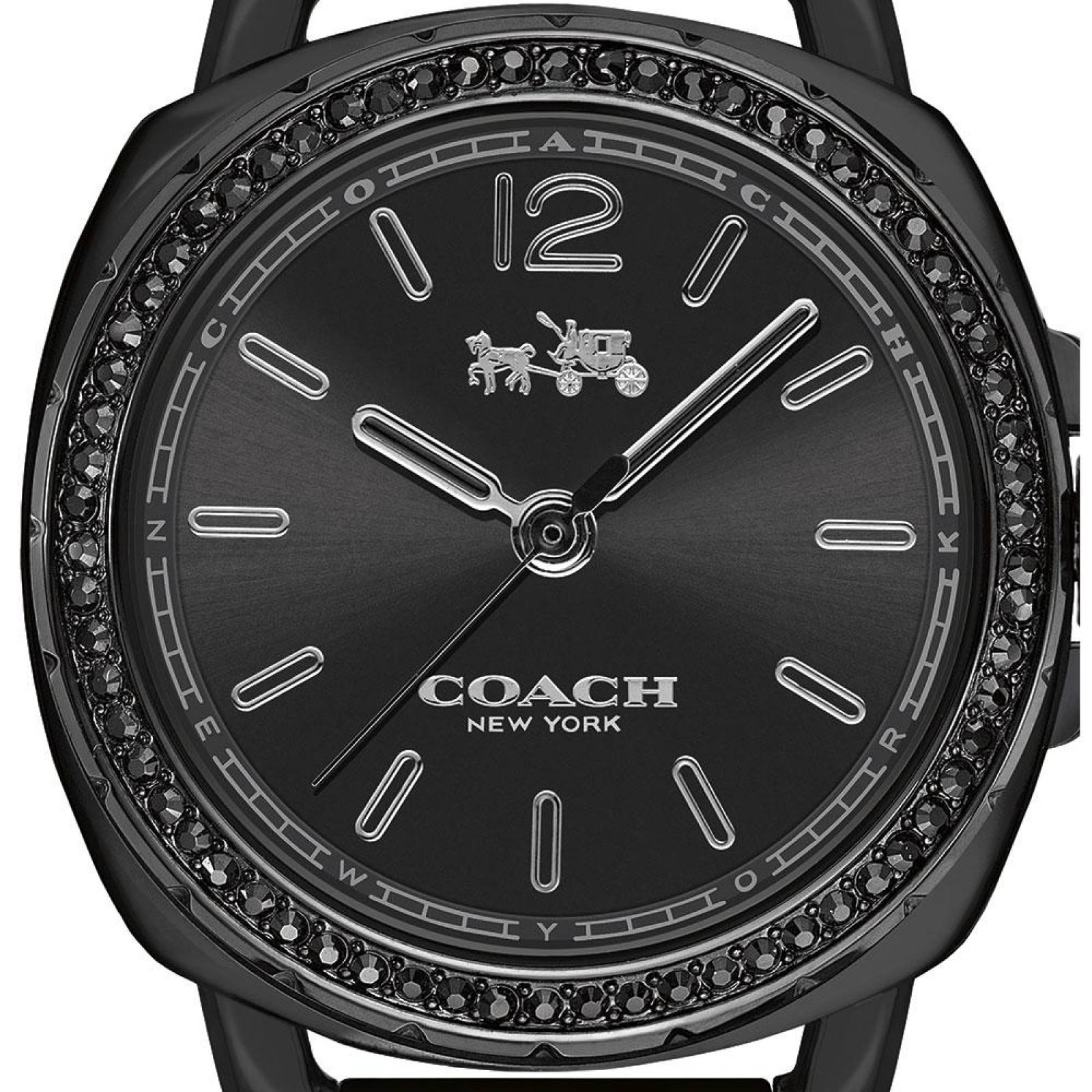 Reloj best sale coach negro