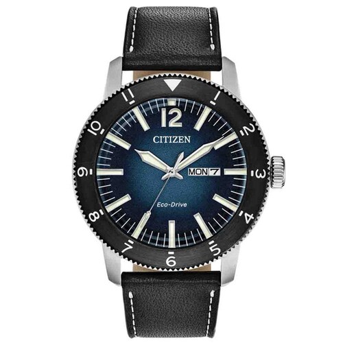 Reloj Citizen Eco-Drive Caballero Negro By AW0078-08L - S022 