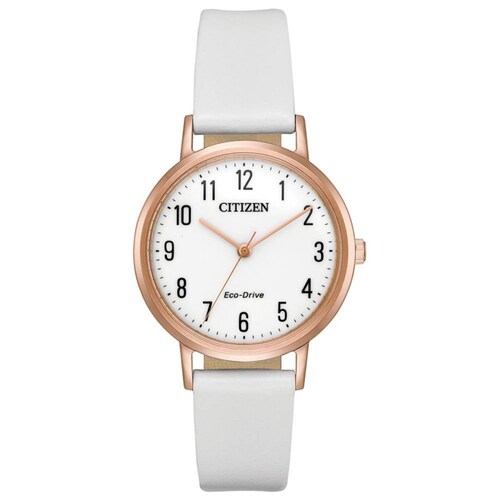 Reloj Citizen Eco-Drive Dama Blanco Casual EM0573-02A - S022 