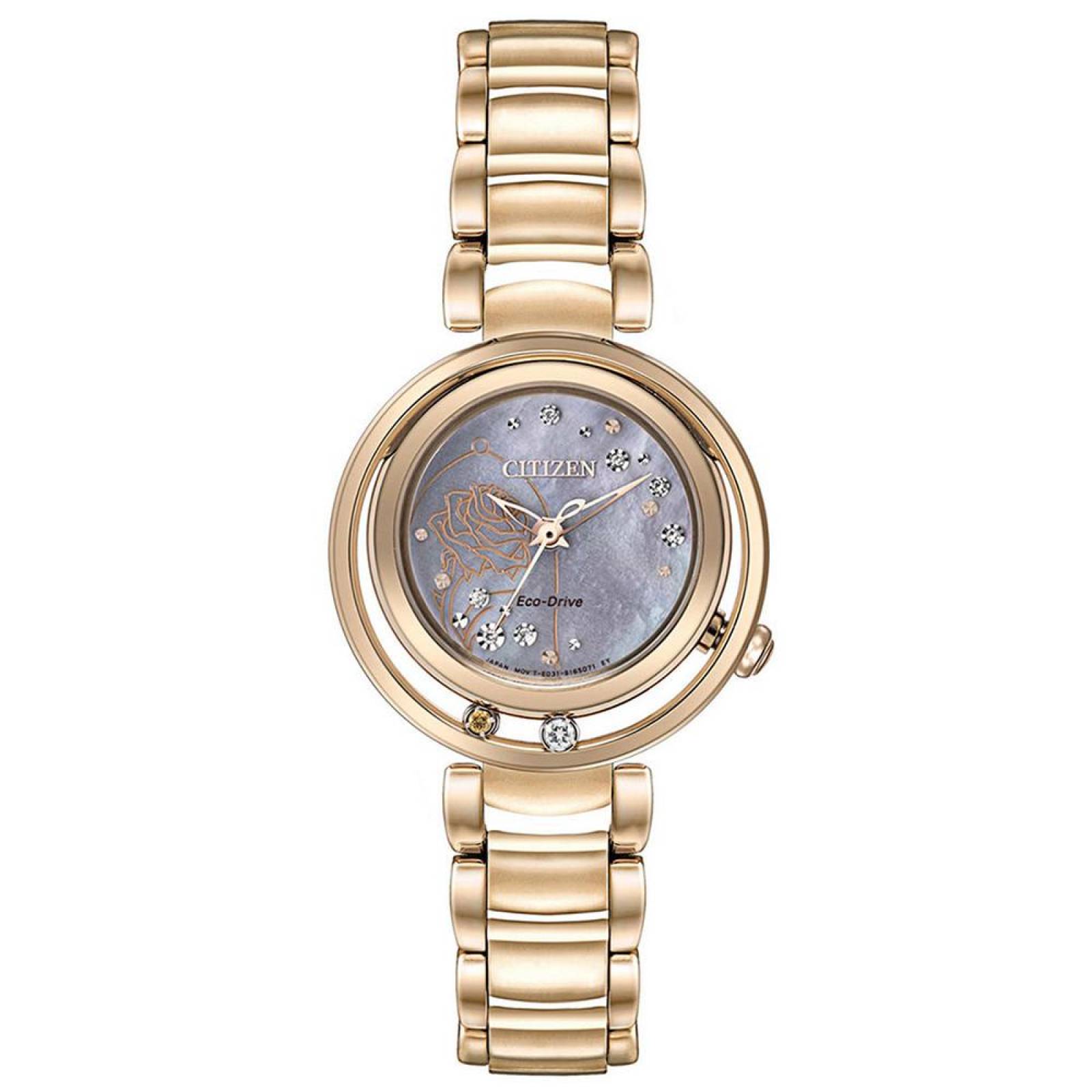 Reloj citizen eco drive dama online dorado