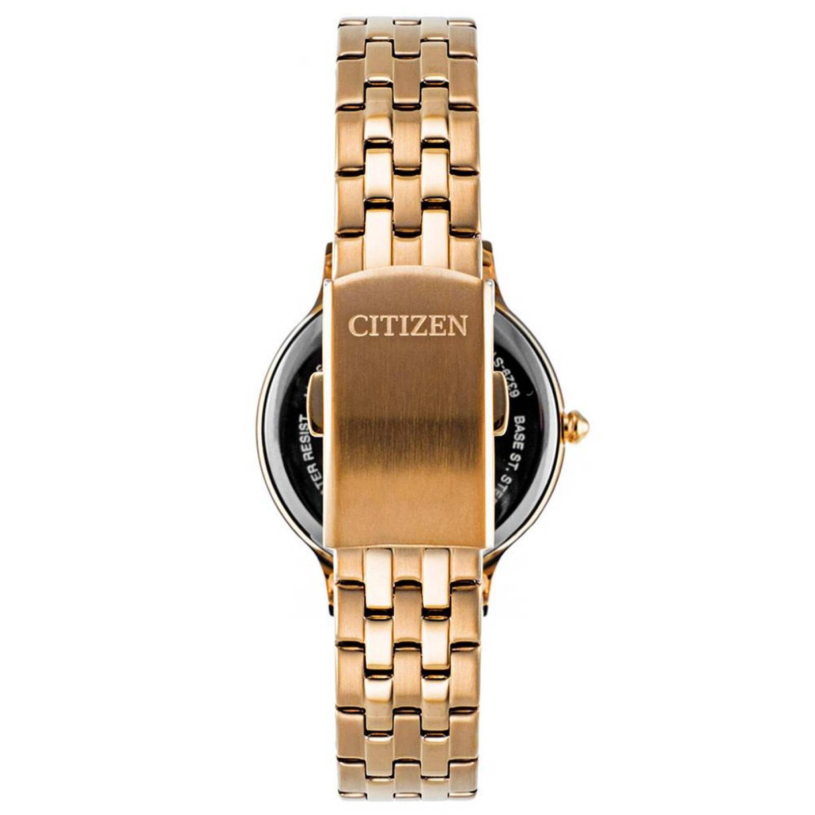 Reloj citizen quartz dorado dama hot sale